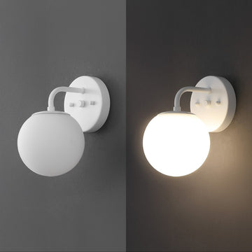 Louis Parisian Globe Metal/Frosted Glass Modern Contemporary LED Vanity